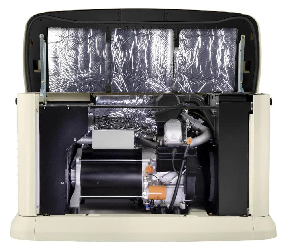 Generac Guardian Series 10,000 Watt (10kw) Dual Fuel 50-State Air-Cooled Home Standby Generator with 100-Amp Transfer Switch - Model 7172